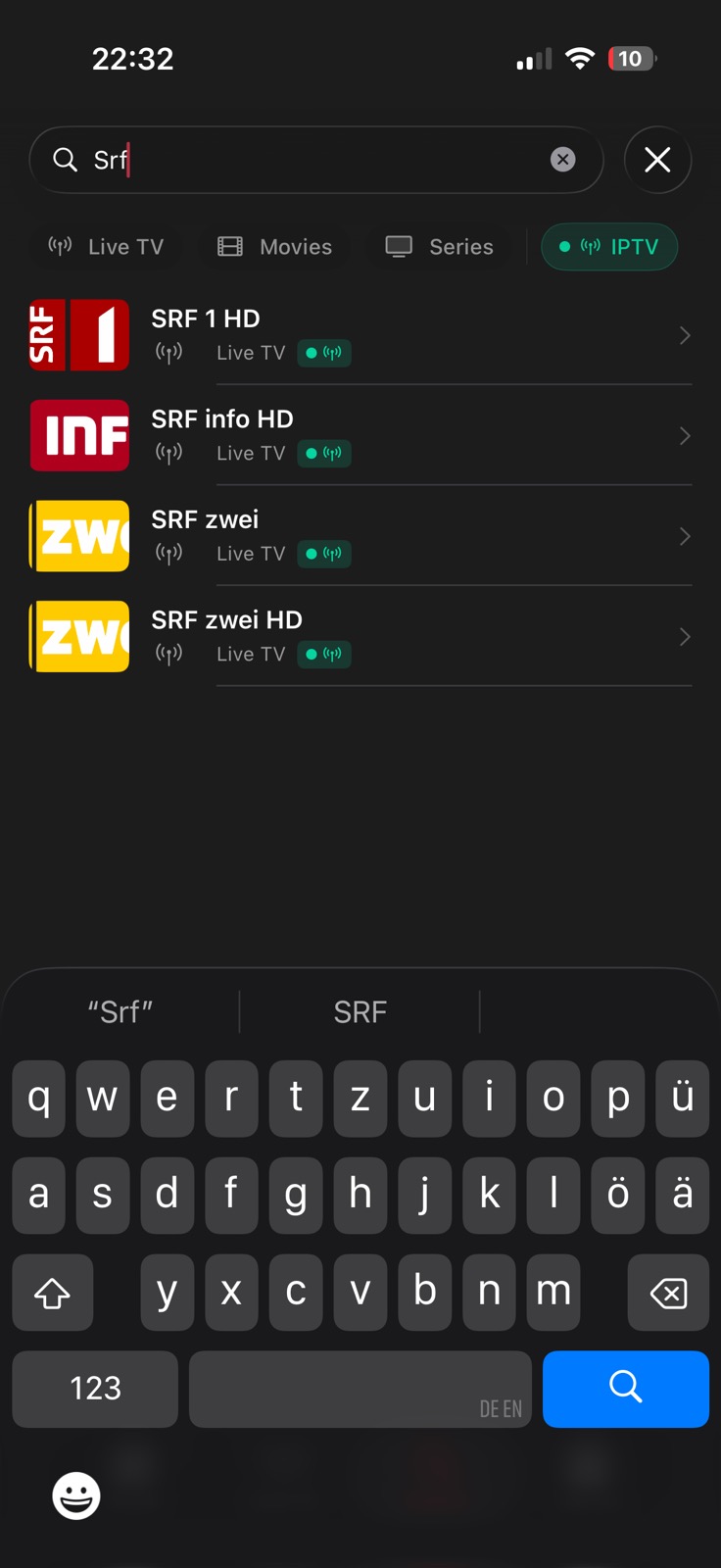 Search results for SRF channels